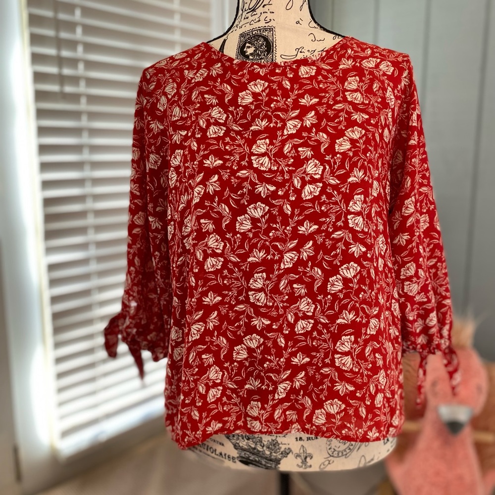 Papermoon Small Petite Red Blouse